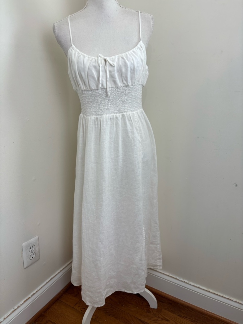ARITZIA Wilfred Genoa Organic Linen Midi Dress Size Large - Picture 5 of 15